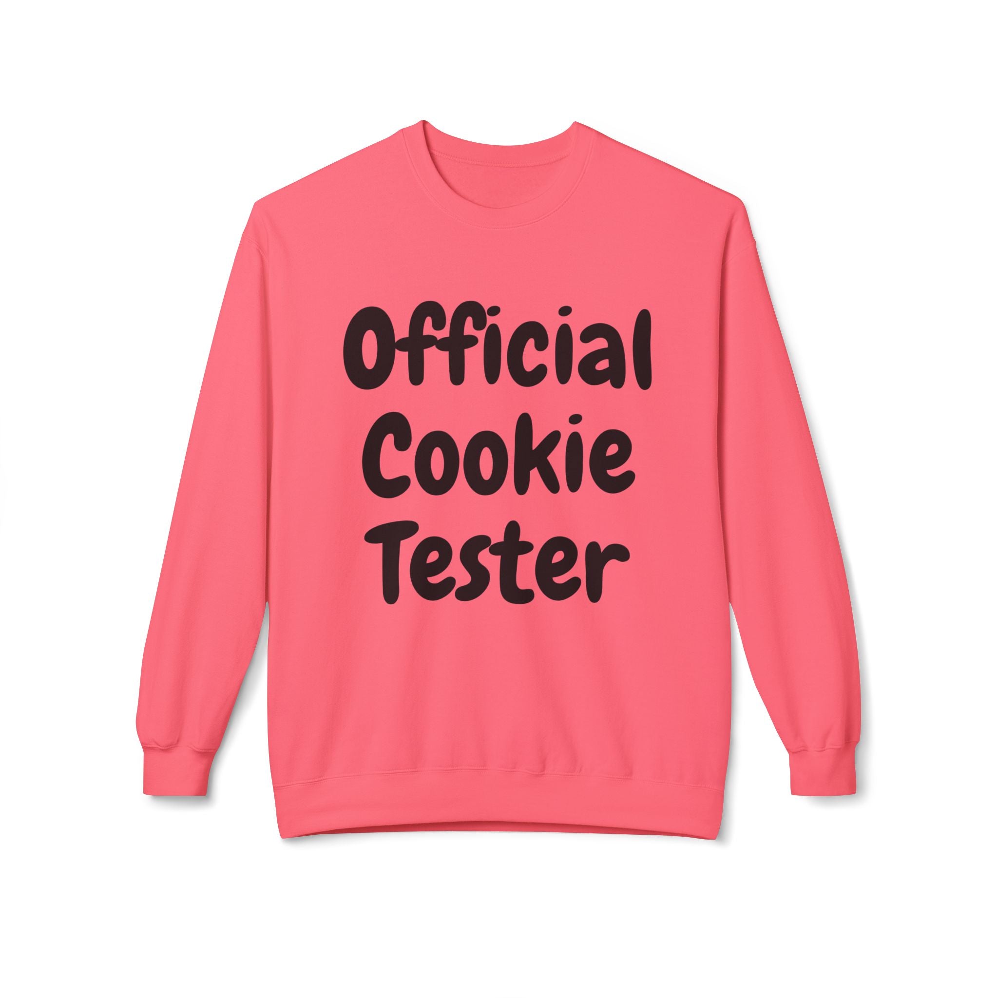 Official Cookie Tester Sweatshirt Holiday Baking Crewneck Funny Christmas Pullover