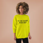 Tis The Season To Be Cozy Crewneck Sweatshirt Holiday Winter Fleece Pullover Top