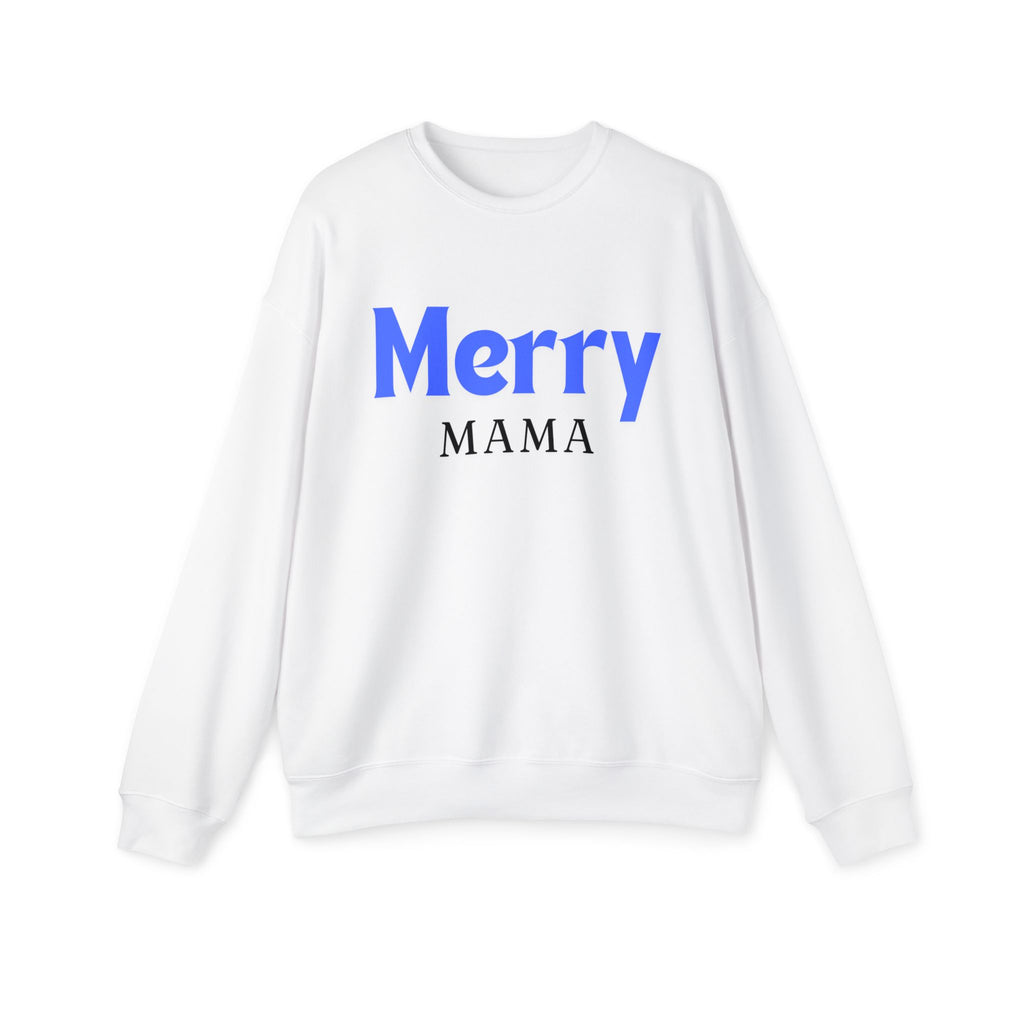 Merry Mama Sweatshirt Holiday Crewneck Christmas Mom Pullover Graphic Top