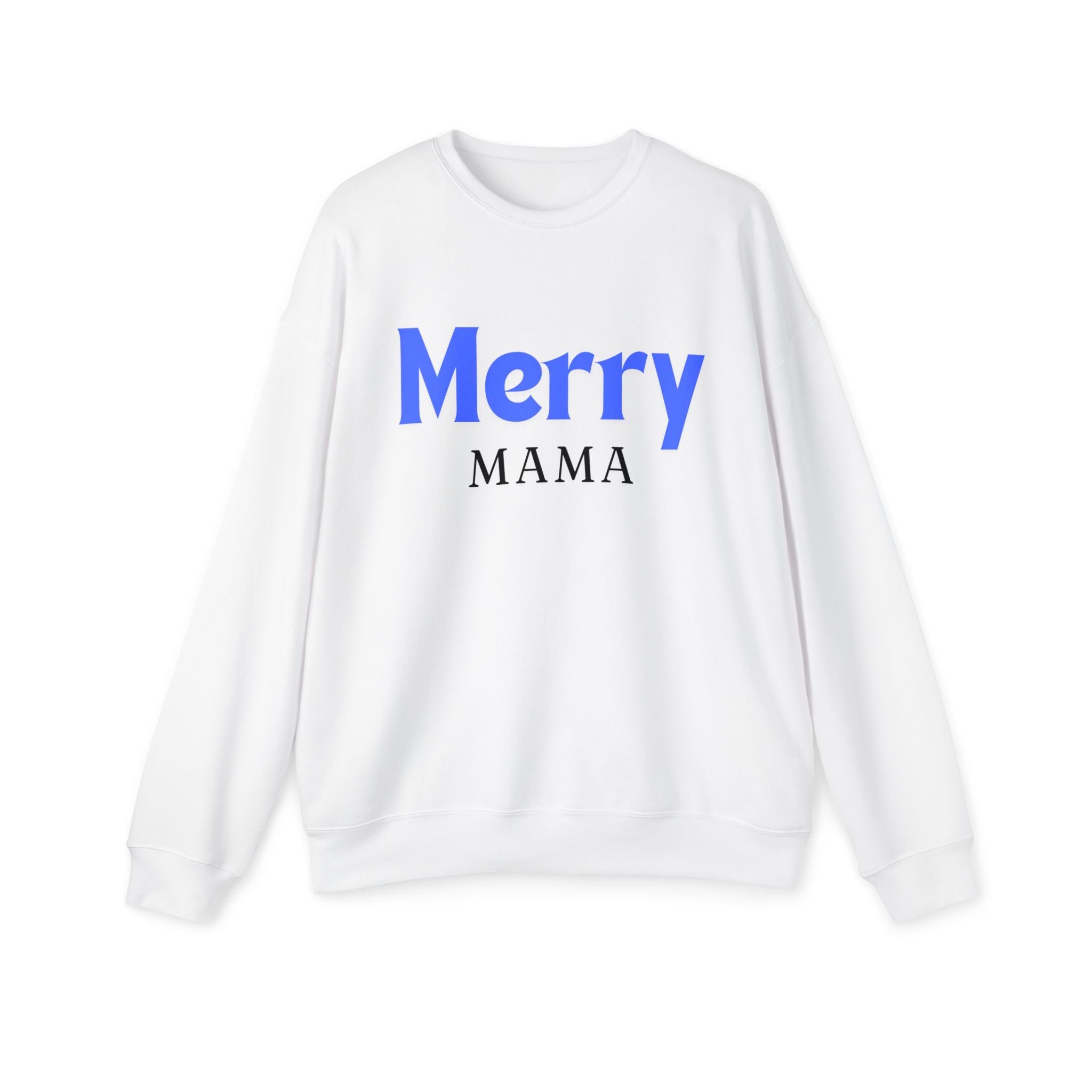 Merry Mama Sweatshirt Holiday Crewneck Christmas Mom Pullover Graphic Top
