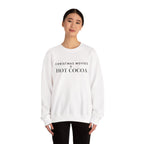 Christmas Movies And Hot Cocoa Sweatshirt Cozy Holiday Crewneck Pullover Winter Graphic Top
